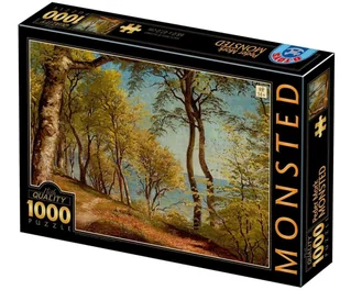 D-Toys Puzzle 1000 Peder Mork Monsted, Brzozy na wybrzeżu - Puzzle - miniaturka - grafika 1