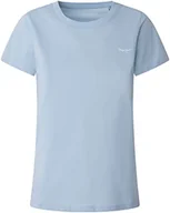 Koszulki i topy damskie - Pepe Jeans Damska koszulka Wendy Chest, Niebieska (Bay), S - miniaturka - grafika 1