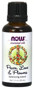 Now® Foods Mieszanka olejków NOW Essential Oil, Peace, Love & Flowers (mieszanka olejków eterycznych pokoju, miłości i kwiatów), 30 ml - Aromaterapia - miniaturka - grafika 1