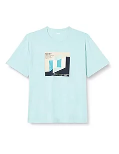 s.Oliver Bernd Freier GmbH & Co. KG Męski T-shirt z krótkim rękawem, niebiesko-zielony, XXL, Niebieski zielony, XXL - Koszulki męskie - miniaturka - grafika 1