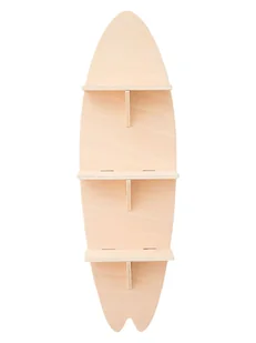 Really Nice Things Regał ścienny "Surf" w kolorze beżowym - 24 x 79 x 12 cm - Zestawy mebli dla dzieci - miniaturka - grafika 1