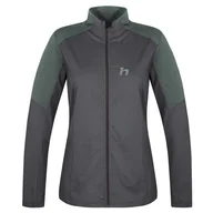 Bluzy sportowe damskie - Bluza damska Hannah Nemea Rozmiar: L / Kolor: szary/czarny - miniaturka - grafika 1