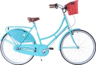 Rowery - Hello Bikes Rower miejski 28 Hello Bikes AMSTERDAM 3S turkusowy - miniaturka - grafika 1