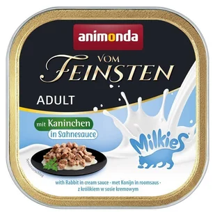 Animonda Vom Feinsten Adult szalka z królikiem w sosie kremowym 100g - Mokra karma dla kotów - miniaturka - grafika 1
