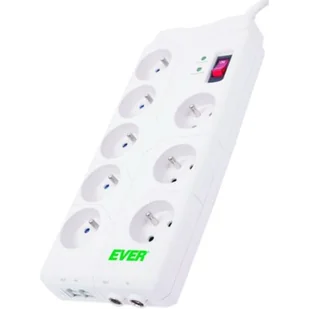 Ever Listwa Home2 m USB 8 Filtrująca T/LZ05-HOM019/0000 - Listwy zasilające - miniaturka - grafika 1