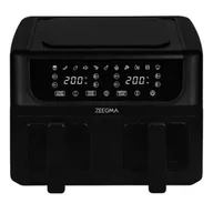 Frytkownice - Zeegma Knapper Dual Air Fryer Czarny - miniaturka - grafika 1