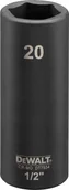 Klucze i nasadki - Dewalt nasadka 20mm 1/2c impact socket deep - miniaturka - grafika 1