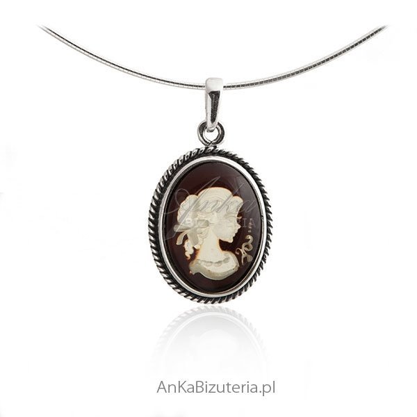 ankabizuteria.pl Zawieszka srebrna z bursztynem gemma