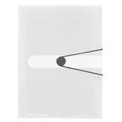 Teczki i skoroszyty - Herlitz praca zbiorowa Teczka rysunkowa A4 z gumką Biała transparentna - miniaturka - grafika 1