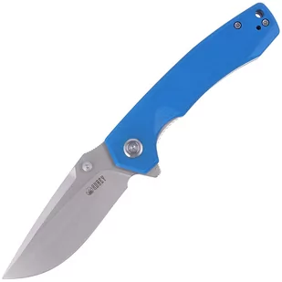 Nóż składany Kubey Knife Blue G10, Bead Blasted D2 (KU901B) - Noże - miniaturka - grafika 1