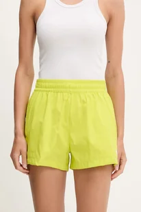 The North Face szorty Class V Pathfinder damskie kolor zielony gładkie high waist NF0A8BJ1JE31 - Spodnie sportowe damskie - miniaturka - grafika 1