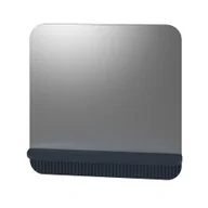 Lustra - Lustro łazienkowe z półką kwadratowe 86X86X14 cm Devo Gloria 2.0 ryflowane perfect touch parisian blue GL2-LUPL86-2-F103 - miniaturka - grafika 1