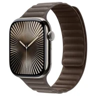 Akcesoria do zegarków - Apple karbowany magnetyczny szarobrązowym do koperty 46mm M/L - miniaturka - grafika 1