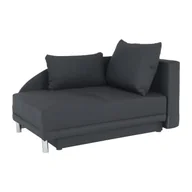 Sofy i kanapy - Kondela Sofa rozkładana Laurel P ze schowkiem - szare czarno-białe przeszycia - miniaturka - grafika 1