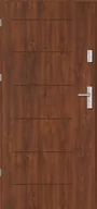 Drzwi zewnętrzne - Drzwi wejściowe LINEA 1 90 cm lewe orzech - miniaturka - grafika 1