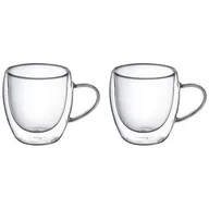 Szklanki - Ambition DOBLE ECO KOMPLET 2 SZKLANEK TERMICZNYCH Z UCHEM 250 ML 96879 - miniaturka - grafika 1