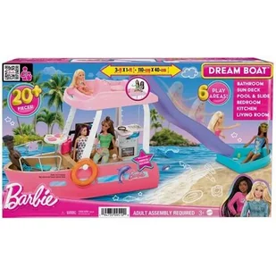 Łódka Barbie HJV37 - Lalki dla dziewczynek - miniaturka - grafika 1