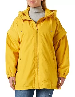 Płaszcze damskie - Geox Bleyze Down Coat damski płaszcz, Cejlon, żółty, 44 - grafika 1