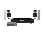 Zestawy stereo - Rotel A12 MkII (czarny) + Link2 + Lira 3 (biały) - miniaturka - grafika 1