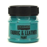 Zabawki kreatywne - Pentart, farba do tkanin i skóry, turkusowa, 50 ml - miniaturka - grafika 1