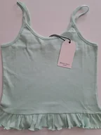 Bluzki damskie - BRAVE SOUL BLUZKA TOP DAMSKA R. L RAMIĄCZKA MIĘTOWA FALBANKA - miniaturka - grafika 1