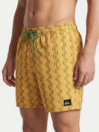Kąpielówki męskie - Quiksilver Szorty kąpielowe Stretch Printed Volley 16 EQYJV04217 Żółty Regular Fit - miniaturka - grafika 1