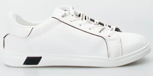 Estetino Tenisówki białe z czarnym motywem-38 - Trampki damskie - miniaturka - grafika 1