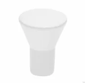 Klamki - Gałka meblowa 819 Metalowa Biała - miniaturka - grafika 1