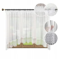 Firany - FIRANA 140X200 Z GIPIURĄ 20CM BIAŁA SALON KUCHNIA - miniaturka - grafika 1