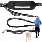 Nerki - Pas Biodrowy Elastyczna Smycz Do Biegania Z Psem - miniaturka - grafika 1