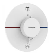 Baterie podtynkowe - HANSGROHE 15554700 ShowerSelect Comfort S Bateria termostatyczna, podtynkowa do 2 odbiorników Biały Matowy - miniaturka - grafika 1