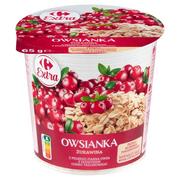 Płatki śniadaniowe i musli - Carrefour Extra Owsianka żurawina 65 g - miniaturka - grafika 1