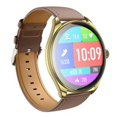 Smartwatch - HOCO Y22 smartwatch AMOLED złoty szampański - miniaturka - grafika 1