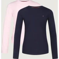Bluzy dla dziewczynek - Tommy Hilfiger Bluzka 2-pack Regular Fit - miniaturka - grafika 1
