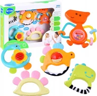 Gryzaki dla dzieci - Jokomisiada Zestaw 5-szt Grzechotek Gryzak Dinozaury ZA3093 - miniaturka - grafika 1