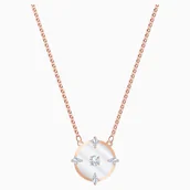 Naszyjniki - Naszyjnik Swarovski North Necklace, White, Rose-gold tone plated 5551797 - miniaturka - grafika 1