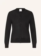 Swetry damskie - Calvin Klein Kardigan Z Wełny Merino schwarz - miniaturka - grafika 1