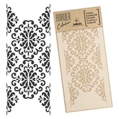Szablony malarskie - Nakleo szablon malarski wielokrotny // ORNAMENT ADAMASZEK #4 - Rozmiar M (21x45 cm) - miniaturka - grafika 1
