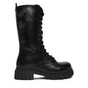 Buty dla dziewczynek - Kozaki DeeZee CEO-CS6171-05 Czarny - miniaturka - grafika 1