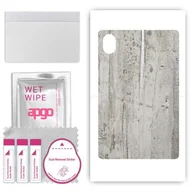 Akcesoria do tabletów i e-booków - folia naklejka skórka strukturalna na TYŁ do Huawei MatePad 2023 11.5 WiFi - Beton Srebrne Paski - apgo SKINS - miniaturka - grafika 1