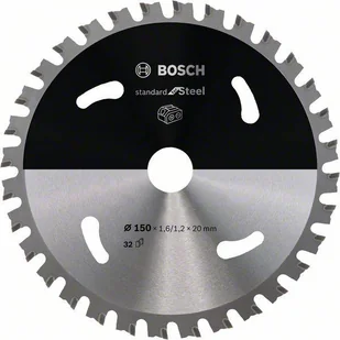 Ostrze do akumulatorowej piły tarczowej Standard for Steel 150 x 1,6 / 1,1 x 20 T32 Bosch 2608837748 - Tarcze do pił - miniaturka - grafika 1