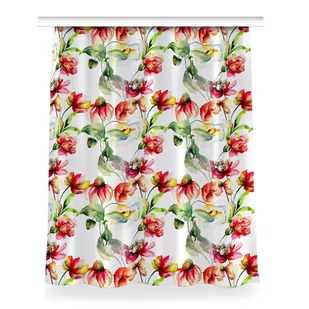 Zasłona z grafiką gotowa Dzikie Kwiaty 150x200 cm, Fabricsy - Zasłony - miniaturka - grafika 1