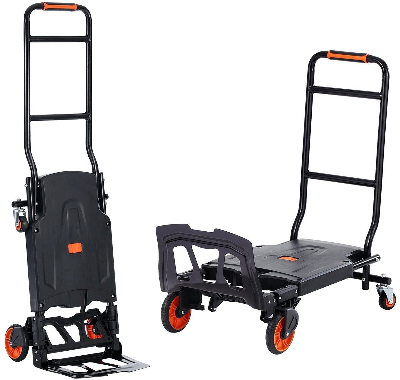 Wózek transportowy aluminiowy 136 kg 2w1 składany - wózek/platforma