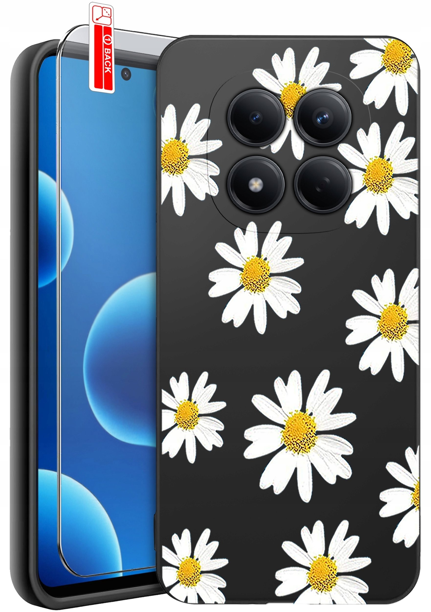 krainaGSM Etui Do Xiaomi Redmi Note 15 Pro 5G Wzory Silikonowe Matt Case + Szkło