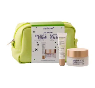 Sesderma SP Z O.O Zestaw Factor G Renew Zestaw Krem do twarzy 50 ml + Krem pod oczy 15 ml + torebka - Zestawy kosmetyków damskich - miniaturka - grafika 1