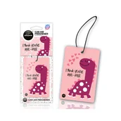 Zapachy samochodowe - LOVE DINO Celulozowa zawieszka do auta AROMA CAR - miniaturka - grafika 1