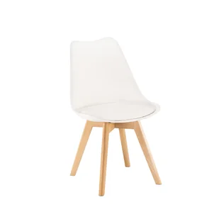 Krzesło do jadalni Silla w kolorze białym - Krzesła - miniaturka - grafika 1