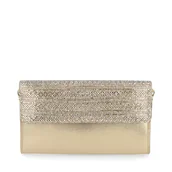 Torebki damskie - Błyszcząca kopertówka wizytowa - MENBUR 85762 ZŁOTA - miniaturka - grafika 1