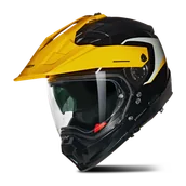 Kaski motocyklowe - Kask Adventure Nolan N70-2 X Czarny/Szary/ŻółtyM - miniaturka - grafika 1