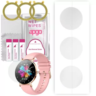 3x Folia hydrożelowa do Manta Alexa SWU501PK - apgo Smartwatch Hydrogel Protection Ochrona na ekran smartwatcha - Akcesoria do smartwatchy - miniaturka - grafika 1